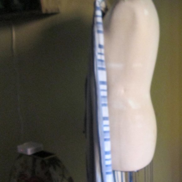 Wide Blue White Striped Wide Leg Pants XS/S - Picture 3 of 7